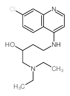 2-Butanol,4-[(7-chloro-4-quinolinyl)amino]-1-(diethylamino)-结构式