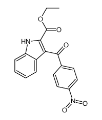 ethyl 3-(4-nitrobenzoyl)-1H-indole-2-carboxylate结构式