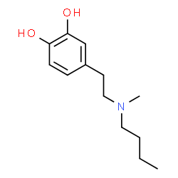 1,2-Benzenediol, 4-[2-(butylmethylamino)ethyl]- (9CI) Structure