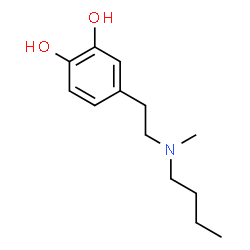 1,2-Benzenediol, 4-[2-(butylmethylamino)ethyl]- (9CI) structure