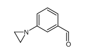 Benzaldehyde, 3-(1-aziridinyl)- (9CI) Structure