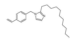 1-[(4-ethenylphenyl)methyl]-2-undecylimidazole Structure