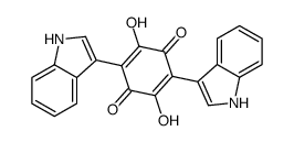 2,5-dihydroxy-3,6-bis(1H-indol-3-yl)cyclohexa-2,5-diene-1,4-dione结构式