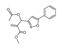 2-[acetoxy(5-phenylisoxazol-3-yl)methyl]acrylic acid methyl ester结构式