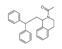 1-[1-(2,2-diphenylethyl)-3,4-dihydro-1H-isoquinolin-2-yl]ethanone结构式