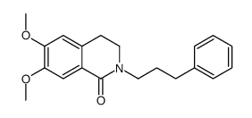 6,7-dimethoxy-2-(3-phenylpropyl)-3,4-dihydroisoquinolin-1-one结构式