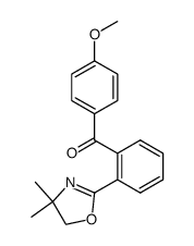 (2-(4,4-dimethyl-4,5-dihydrooxazol-2-yl)phenyl)(4-methoxyphenyl)methanone结构式