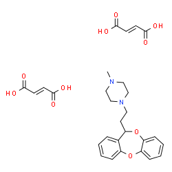 4-Methyl 2-(dibenzo(b,e) 1,4-dioxepin-11-yl)ethyl 1-piperazine difumar ate [French] structure