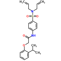 N-[4-(Diallylsulfamoyl)phenyl]-2-(2-isopropylphenoxy)acetamide Structure