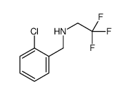 N-[(2-chlorophenyl)methyl]-2,2,2-trifluoroethanamine结构式
