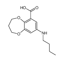 8-(butylamino)-3,4-dihydro-2H-1,5-benzodioxepine-6-carboxylic acid Structure