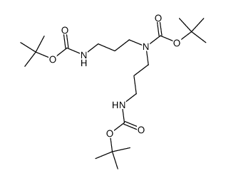tert-butyl bis(3-((tert-butoxycarbonyl)amino)propyl)carbamate Structure