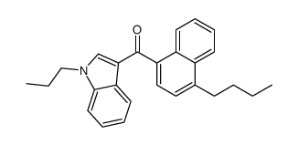 (4-butylnaphthalen-1-yl)-(1-propylindol-3-yl)methanone Structure