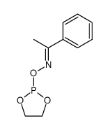 (E)-1-phenylethan-1-oneO-(1,3,2-dioxaphospholan-2-yl) oxime Structure