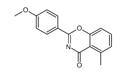 2-(4-methoxyphenyl)-5-methyl-1,3-benzoxazin-4-one结构式