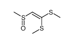 1,1-bis(methylsulfanyl)-2-methylsulfinylethene结构式