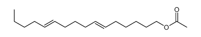 (6Z,11E)-6,11-Hexadecadien-1-ol acetate structure
