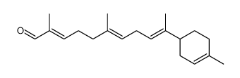 2,6-Dimethyl-10-(4'-methyl-3'-cyclohexenyl)-undeca-2E,6E,9E-trienal Structure