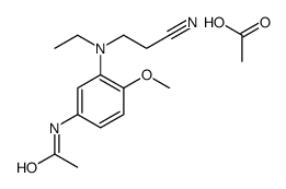 N-[3-[(2-cyanoethyl)ethylamino]-4-methoxyphenyl]acetamide monoacetate picture