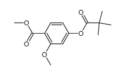 methyl 2-methoxy-4-pivaloyloxybenzoate Structure