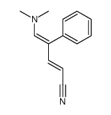 5-(dimethylamino)-4-phenylpenta-2,4-dienenitrile结构式