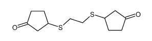 3-[2-(3-oxocyclopentyl)sulfanylethylsulfanyl]cyclopentan-1-one结构式