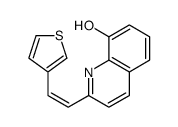 2-(2-thiophen-3-ylethenyl)quinolin-8-ol Structure