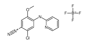 2-chloro-5-methoxy-4-(2-pyridylamino)benzenediazonium tetrafluoroborate结构式