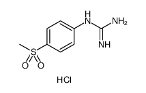Guanidine, N-[4-(methylsulfonyl)phenyl]-, hydrochloride ()结构式