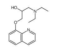 1-(diethylamino)-3-quinolin-8-yloxypropan-2-ol Structure