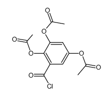 2,3,5-triacetoxy-benzoyl chloride结构式