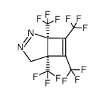 1,5,6,7-tetrakis(trifluoromethyl)-2,3-diazobicyclo[3.2.0]hepta-2,6-diene结构式