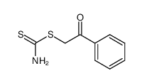 dithiocarbamic acid phenacyl ester Structure