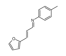 N-(3t-[2]furyl-allylidene)-p-toluidine Structure