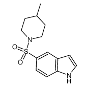 5-(4-methyl-piperidine-1-sulfonyl)-1H-indole Structure