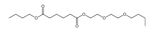 6-O-[2-(2-butoxyethoxy)ethyl] 1-O-butyl hexanedioate结构式