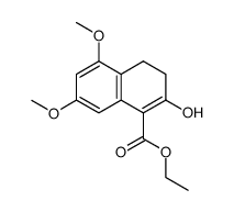 ethyl 2-hydroxy-5,7-dimethoxy-3,4-dihydronaphthalene-1-carboxylate Structure