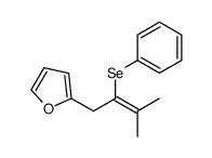 2-(3-methyl-2-phenylselanylbut-2-enyl)furan Structure