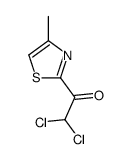 Ethanone, 2,2-dichloro-1-(4-methyl-2-thiazolyl)- (9CI) Structure