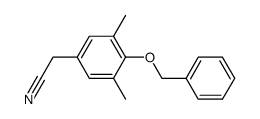 2-(4-benzyloxy-3,5-dimethylphenyl)acetonitrile Structure