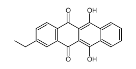 2-ethyl-6,11-dihydroxytetracene-5,12-dione Structure