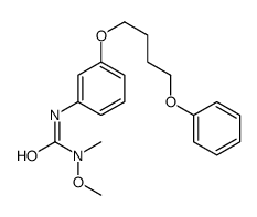 1-methoxy-1-methyl-3-[3-(4-phenoxybutoxy)phenyl]urea结构式