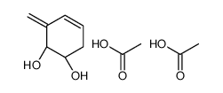 acetic acid,(1R,2R)-3-methylidenecyclohex-4-ene-1,2-diol结构式