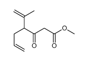 methyl 3-oxo-4-prop-1-en-2-ylhept-6-enoate结构式