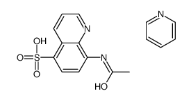 8-acetamidoquinoline-5-sulfonic acid,pyridine Structure