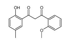 1-(2-hydroxy-5-methylphenyl)-3-(2-methoxyphenyl)propane-1,3-dione结构式