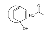 acetic acid,bicyclo[6.2.2]dodeca-1(11),9-dien-8-ol结构式