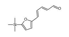 5-(5-trimethylsilylfuran-2-yl)penta-2,4-dienal结构式