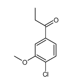 1-(4-chloro-3-methoxyphenyl)propan-1-one结构式