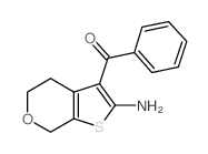 (2-AMINO-5,7-DIHYDRO-4H-THIENO[2,3-C]PYRAN-3-YL)(PHENYL)METHANONE结构式